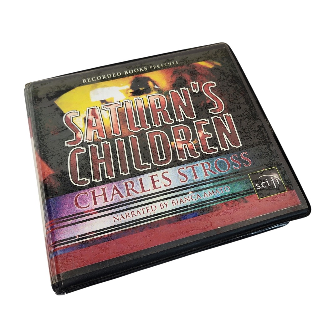 Saturns Children Charles Stross Recorded Books‎ Sci Fi Audio CD Set